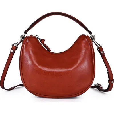 Old Trend Dahlia Genuine Leather Soft Everyday Hobo Bag In Red