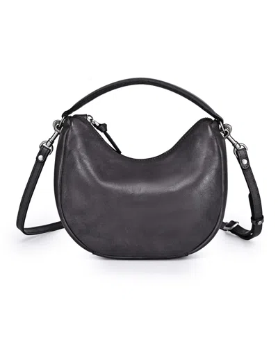 Old Trend Dahlia Small Top Handle Hobo Bag In Black