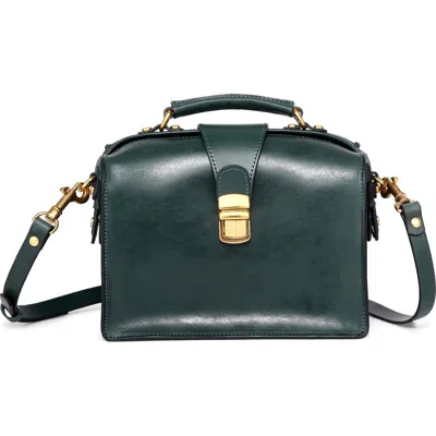 Old Trend Doctor Transport Leather Satchel In Blue