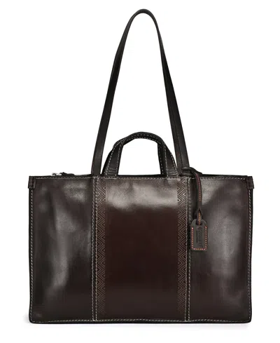 Old Trend Freesia Large Top Handle Tote Bag In Brown
