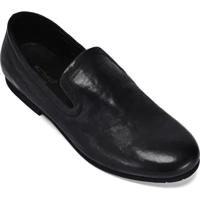 Old Trend Heritage Genuine Leather Refined Comfort Slip On Loafer In Black