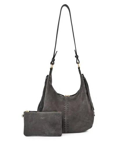 Old Trend Hydrangea Extra-large Shoulder Bag In Gray