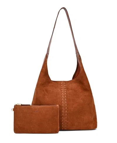 Old Trend Hydrangea Medium Hobo Bag In Brown