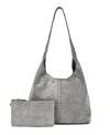 Old Trend Hydrangea Medium Hobo Bag In Gray