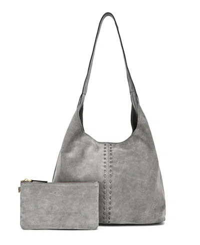 Old Trend Hydrangea Medium Hobo Bag In Gray