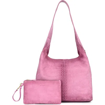 Old Trend Hydrangea Medium Vintage Ombre Hobo Bag In Pink