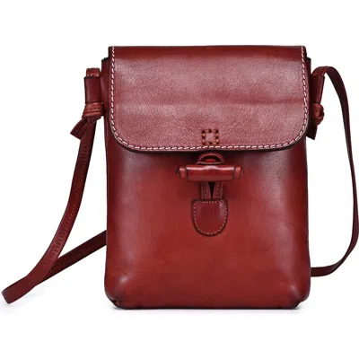 Old Trend Ixia Genuine Leather Minimal Everyday Crossbody In Brown