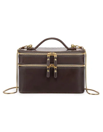 Old Trend Ixia Genuine Leather Vanity Mini Trunk In Brown