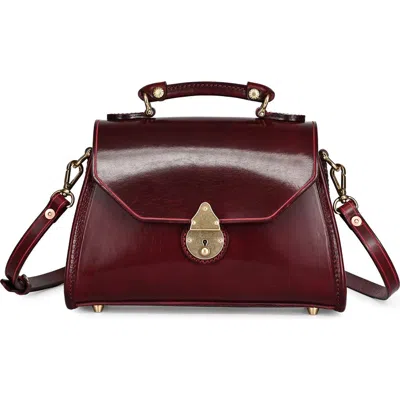 Old Trend Laurel Genuine Leather Classic Everyday Satchel In Burgundy