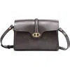 Old Trend Laurel Genuine Leather Vintage Slim Crossbody In Gray
