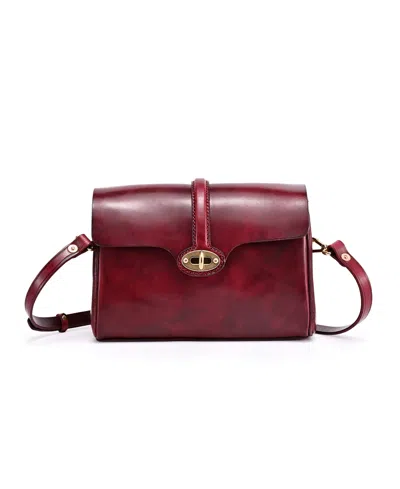 Old Trend Laurel Vintage Crossbody Bag In Maroon