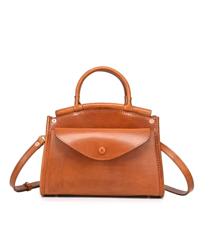 Old Trend Laurel Vintage Satchel Bag In Caramel