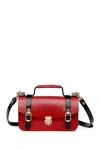 Old Trend Leather Messenger Bag In Red