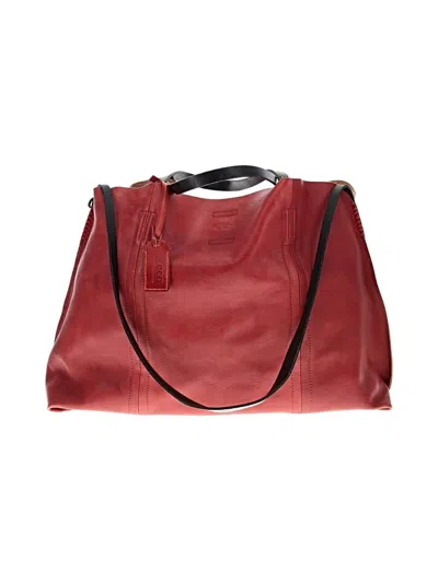 Pre-owned Old Trend Leather Tote Bag In Burgundy