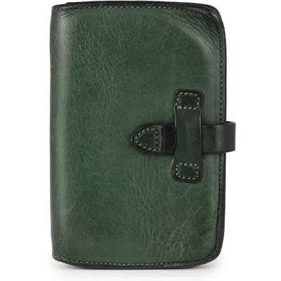 Old Trend Leeds Genuine Leather Bifold Passport Holder In Green