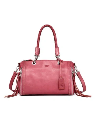 Old Trend Lily Genuine Leather Classic Heritage Satchel In Orchid