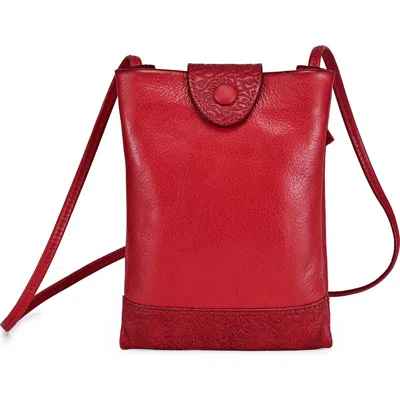 Old Trend Lily Genuine Leather Structured Convertible Crossbody In Red