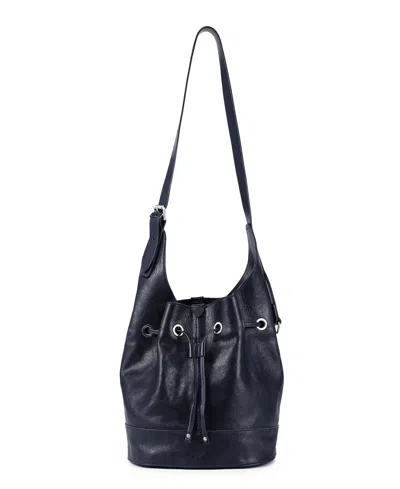 Old Trend Lily Shoulder Bucket Bag In Navy