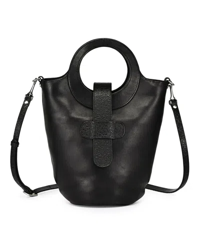 Old Trend Lily Small Bucket Crossbody Bag In Black