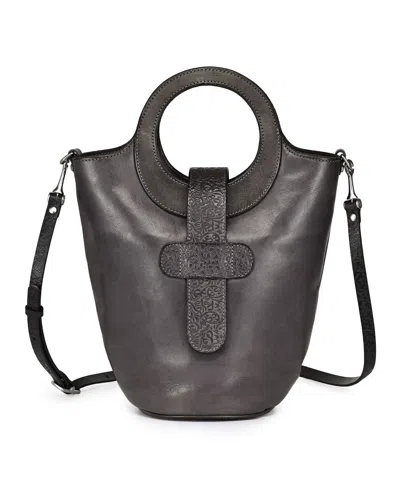 Old Trend Lily Small Bucket Crossbody Bag In Gray