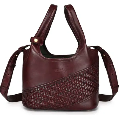 Old Trend Lily Small Handwoven Everyday Leather Tote In Brown