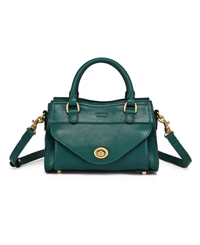 Old Trend Lockwood Small Satchel Bag In Green
