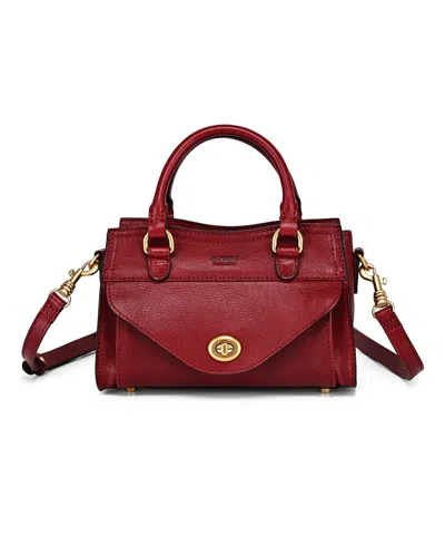 Old Trend Lockwood Small Satchel Bag In Red