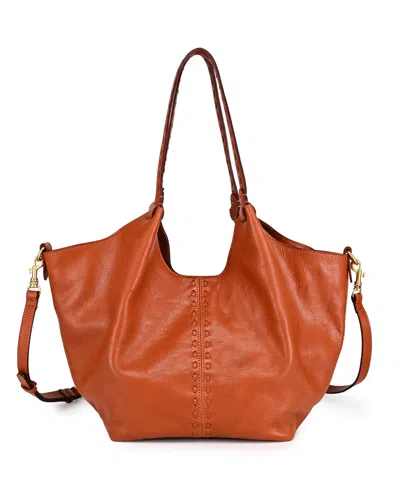 Old Trend Magnolia Handwoven Small Tote Bag In Brown