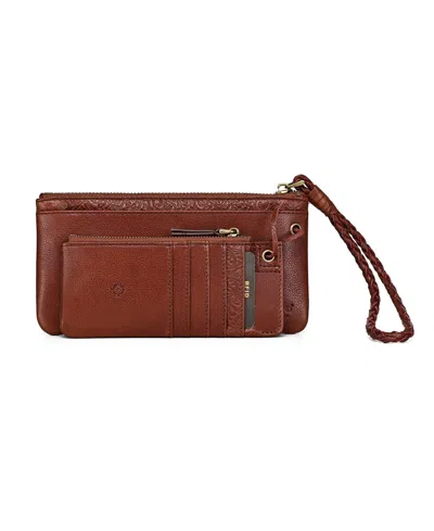 Old Trend Marigold Mini Zipper Wallet In Brown