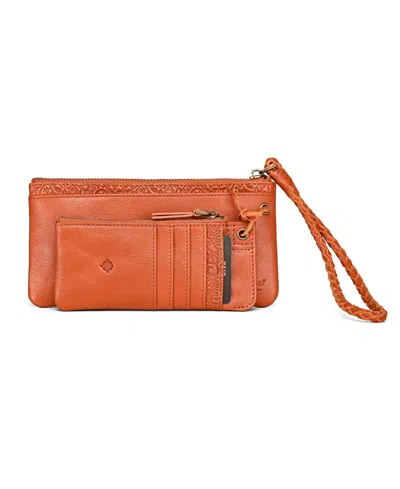 Old Trend Marigold Mini Zipper Wallet In Brown
