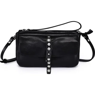 Old Trend Monarda Genuine Leather Structured Convertible Crossbody In Black