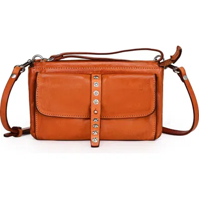 Old Trend Monarda Genuine Leather Structured Convertible Crossbody In Brown