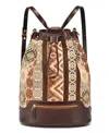 Old Trend Myrtle Convertible Bucket Backpack In Brown 1