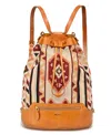 Old Trend Myrtle Convertible Bucket Backpack In Caramel