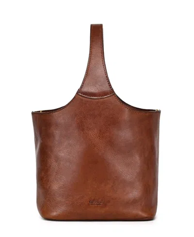 Old Trend Napa Handcrafted Mini Bucket Bag In Brown