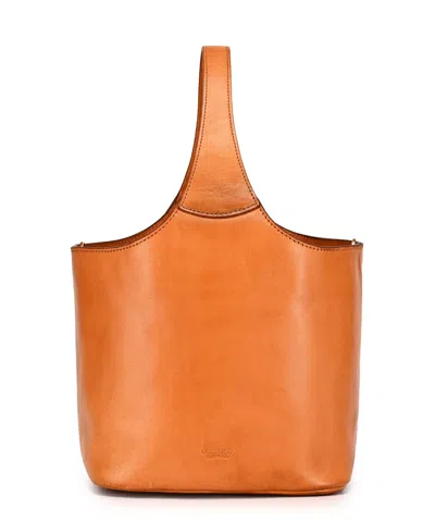 Old Trend Napa Handcrafted Mini Bucket Bag In Brown
