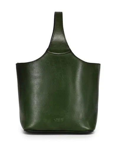 Old Trend Napa Handcrafted Mini Bucket Bag In Green