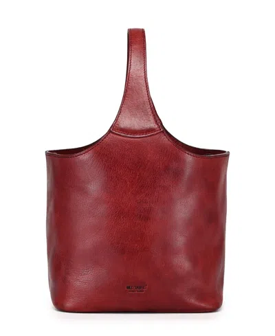 Old Trend Napa Handcrafted Mini Bucket Bag In Red
