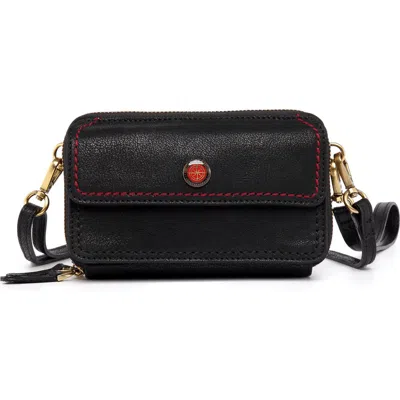 Old Trend Northwood Genuine Leather Convertible Crossbody Wallet In Black