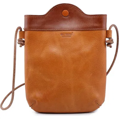 Old Trend Out West Genuine Leather Compact Crossbody In Camel
