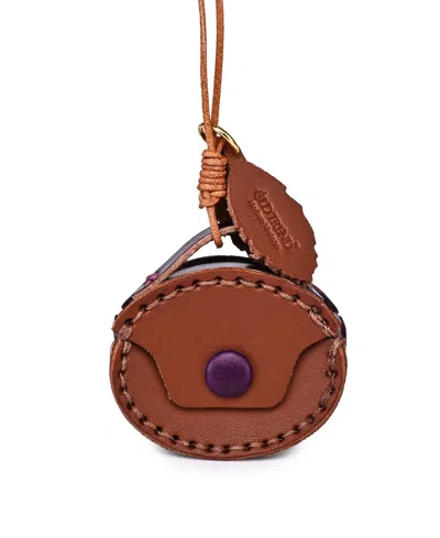 Old Trend Oval Mini Handcrafted Charm In Brown