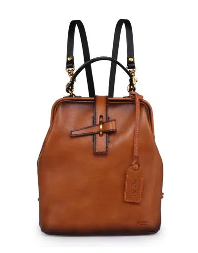 Old Trend Pamela Genuine Leather Organized Travel Backpack In Chestnut