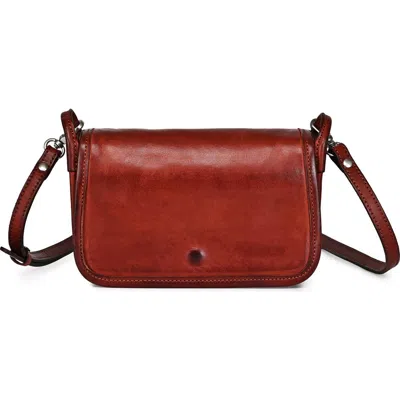 Old Trend Pansy Genuine Leather Slim Everyday Mini Crossbody In Brown