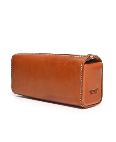 Old Trend Portable Leather Box In Caramel