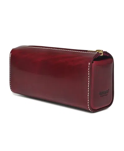 Old Trend Portable Leather Box In Maroon