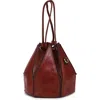 Old Trend Prism Bucket Convertible Crossbody Bag In Brown
