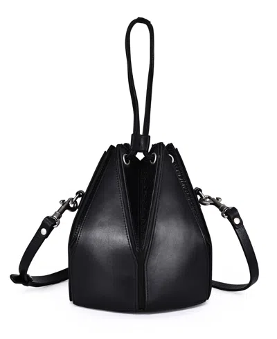 Old Trend Prism Mini Convertible Bucket Crossbody Bag In Black