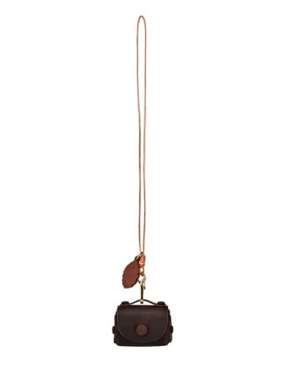 Old Trend Satch Genuine Leather Mini Charm In Brown