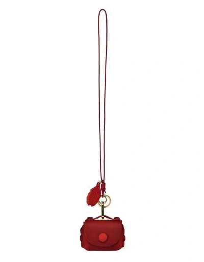 Old Trend Satch Genuine Leather Mini Charm In Red
