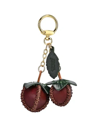 Old Trend Simi Genuine Leather Mini Fruit Key Charm In Multi